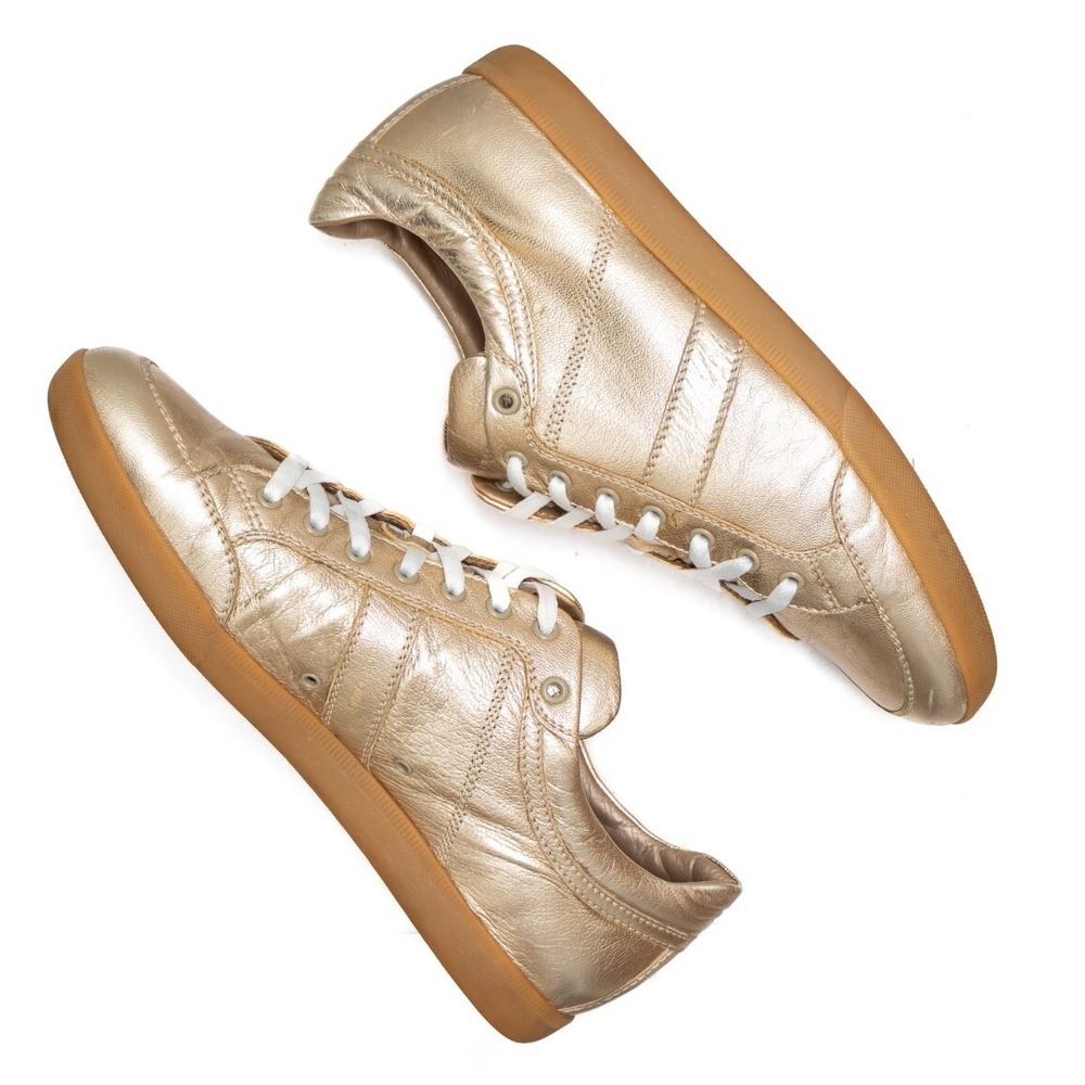 RARE VTG Dior B16 by‎ Hedi Slimane collector Gold Sneaker Size US 10 - Picture 3 of 14
